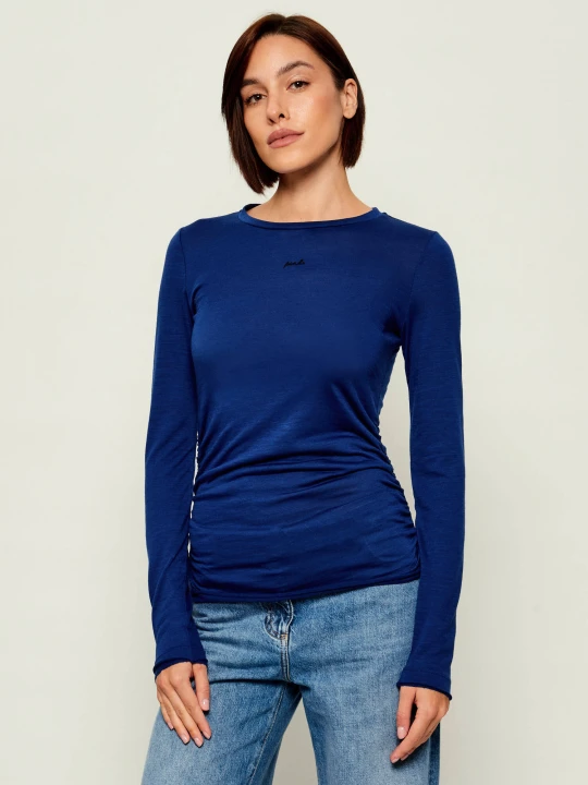 Zdjęcie produktu Pinko Bluzka Perle | Slim Fit | z dodatkiem wełny chabrowy