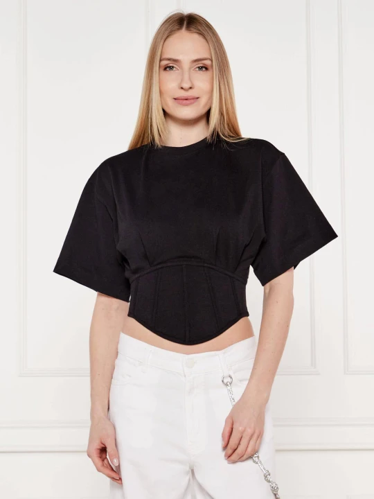 Zdjęcie produktu Pinko Bluzka Ti Sento | Cropped Fit czarny