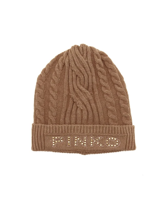 Zdjęcie produktu Pinko Czapka BAMBOO CAPPELLO VISCOSA CABLES brązowy