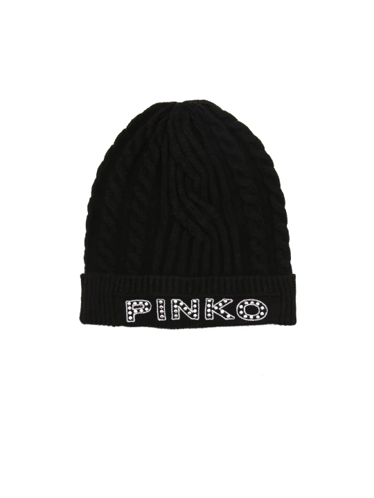 Zdjęcie produktu Pinko Czapka BAMBOO CAPPELLO VISCOSA CABLES czarny