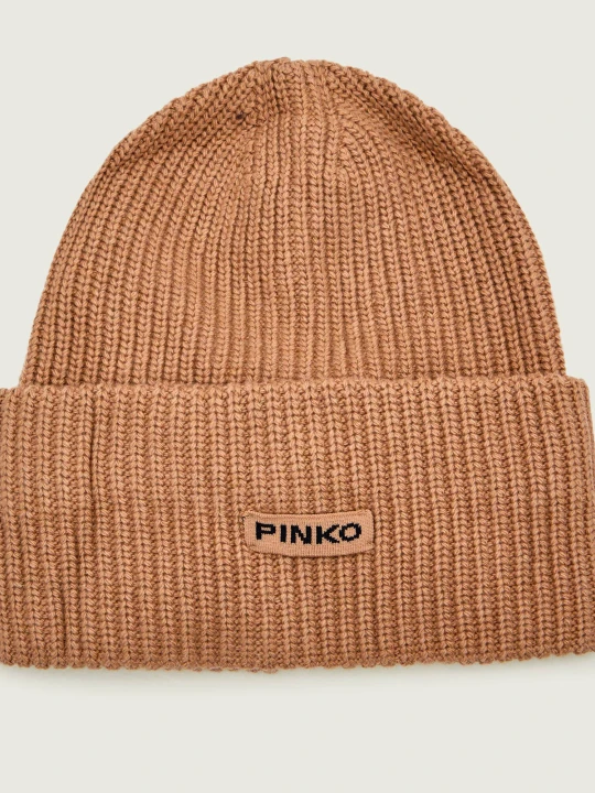 Zdjęcie produktu Pinko Czapka BOSNIA | z dodatkiem wełny i kaszmiru beżowy