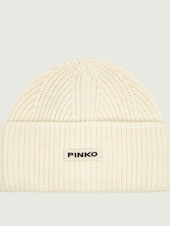 Zdjęcie produktu Pinko Czapka Bosnia | z dodatkiem wełny i kaszmiru biały