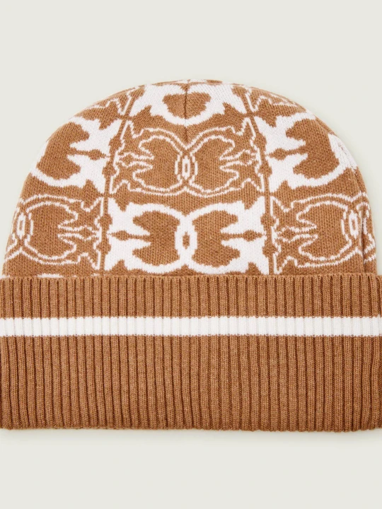 Zdjęcie produktu Pinko Czapka BULGARIA | z dodatkiem wełny i kaszmiru camel