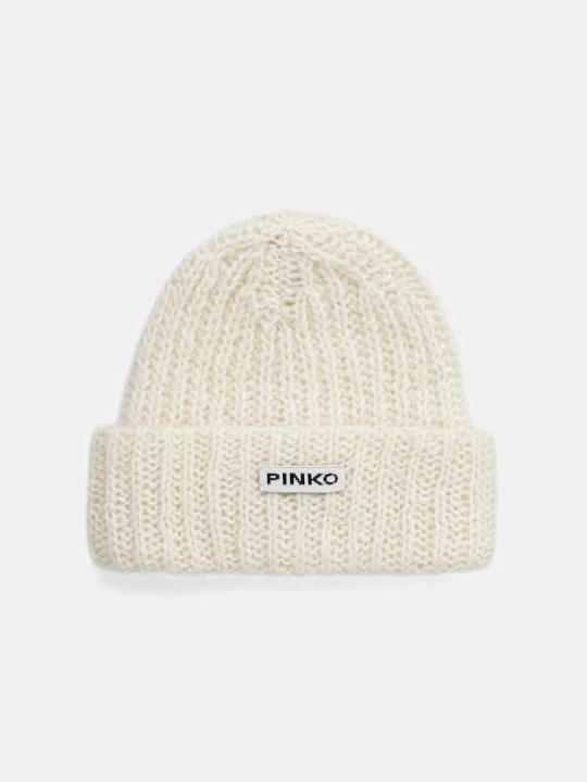 Zdjęcie produktu Pinko czapka z wełną beżowy