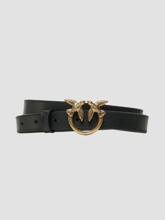 Zdjęcie produktu PINKO Czarny pasek damski Love Berry H2 Belt, Rozmiar L