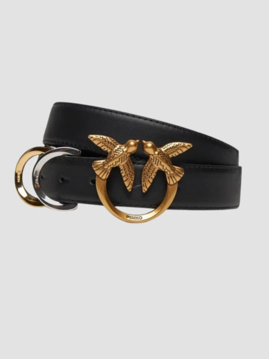Zdjęcie produktu PINKO Czarny pasek damski Cobain Belt H3, Rozmiar S