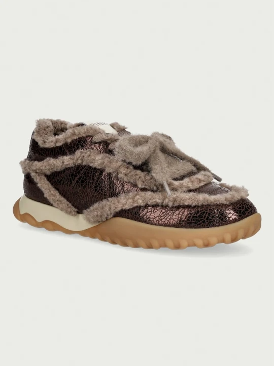 Zdjęcie produktu Pinko Gea 02 sneakersy dziecięce skórzane brązowy