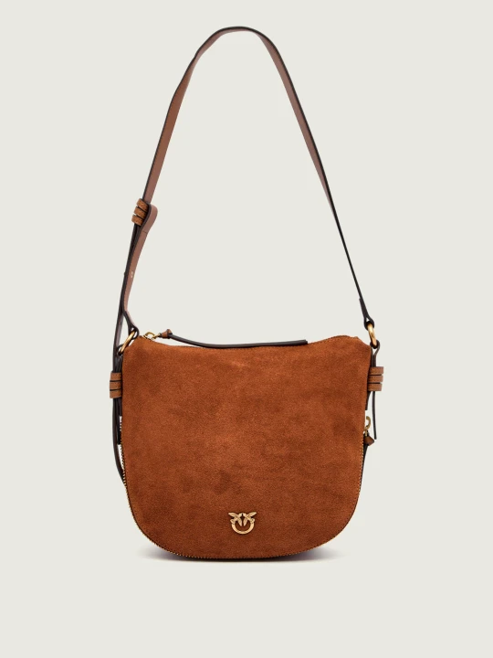 Zdjęcie produktu Pinko Hobo AROUND MINI | zamsz brązowy