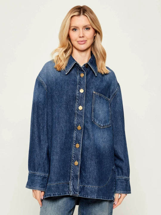 Zdjęcie produktu Pinko Jeansowa koszula Olivastro | Oversize fit niebieski