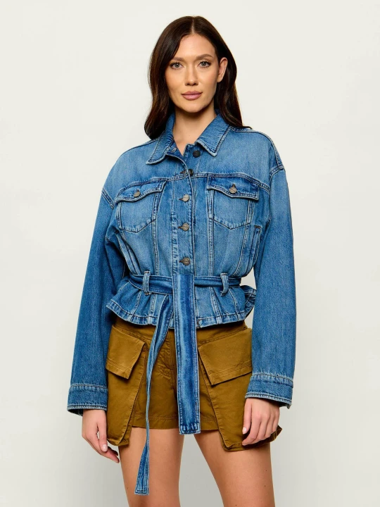 Zdjęcie produktu Pinko Jeansowa kurtka Giungla | Regular Fit niebieski