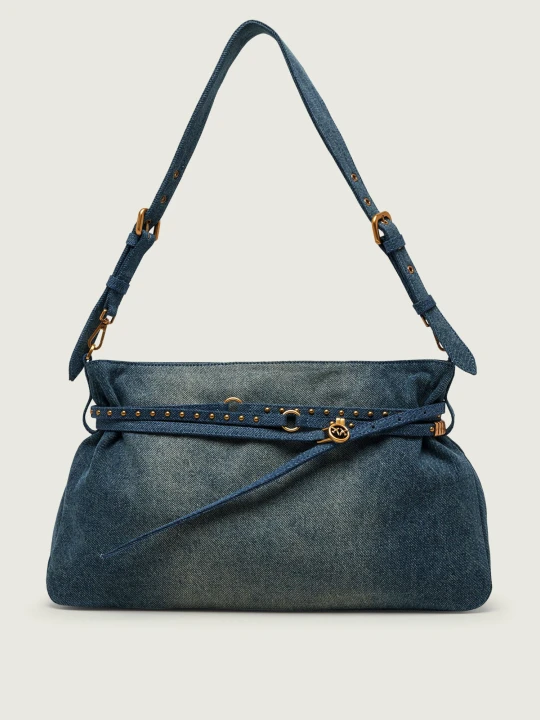 Zdjęcie produktu Pinko Jeansowa torebka na ramię BELT BAG BIG niebieski