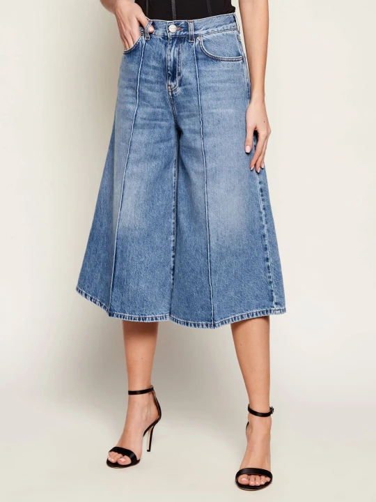 Zdjęcie produktu Pinko Jeansowe bermudy BURKINA | Relaxed fit niebieski