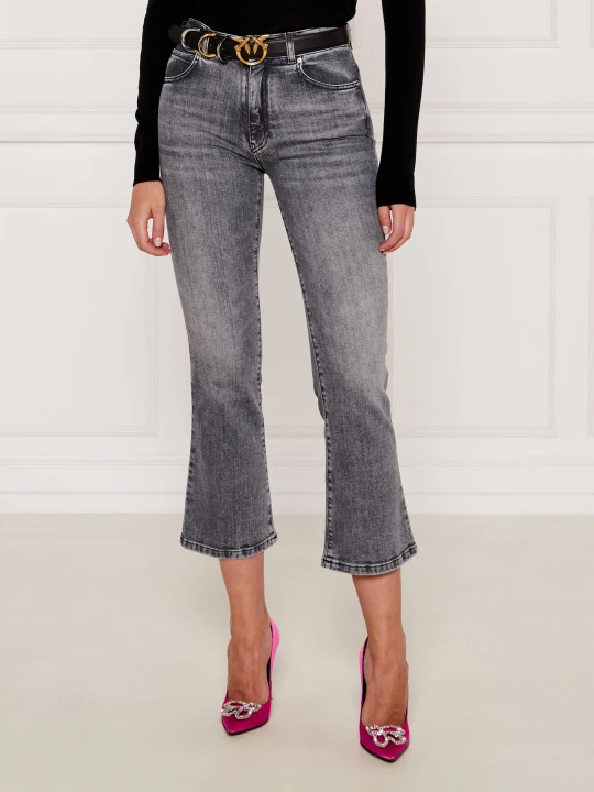 Zdjęcie produktu Pinko Jeansy Britney | flare fit szary