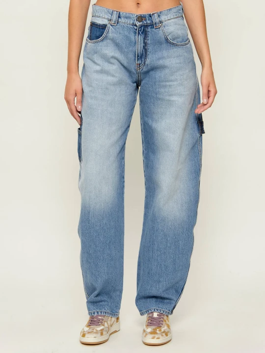 Zdjęcie produktu Pinko Jeansy ELOISETTE | Tapered fit niebieski