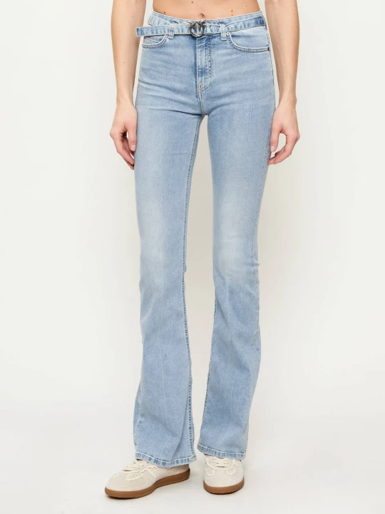 Zdjęcie produktu Pinko Jeansy FLORA | flare fit błękitny