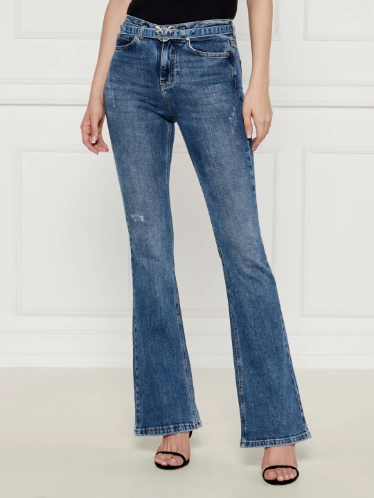 Zdjęcie produktu Pinko Jeansy Flora | flare fit niebieski