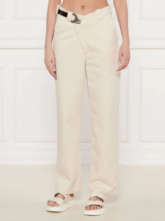 Zdjęcie produktu Pinko Jeansy Paint | Straight fit kremowy