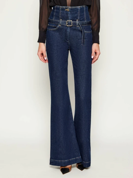 Zdjęcie produktu Pinko Jeansy PETTEGOLO | flare fit granatowy