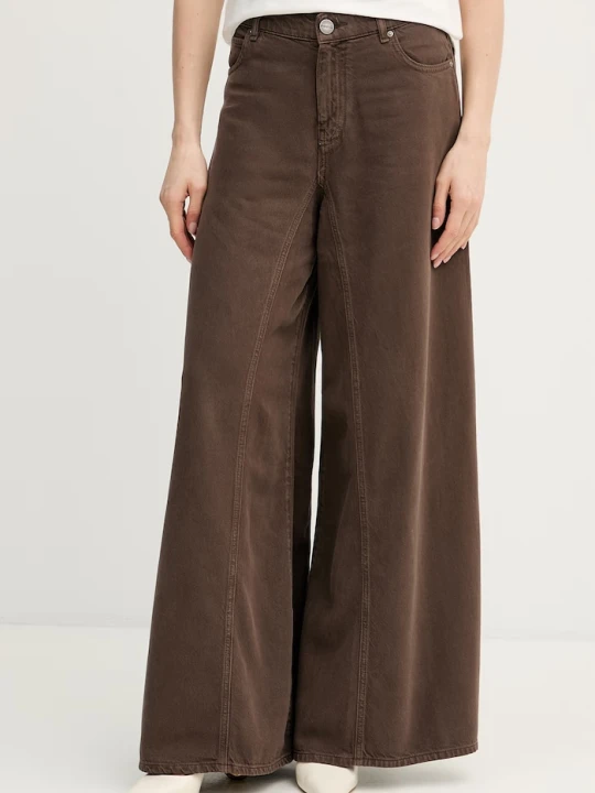 Zdjęcie produktu Pinko jeansy relaxed fit damskie brązowy