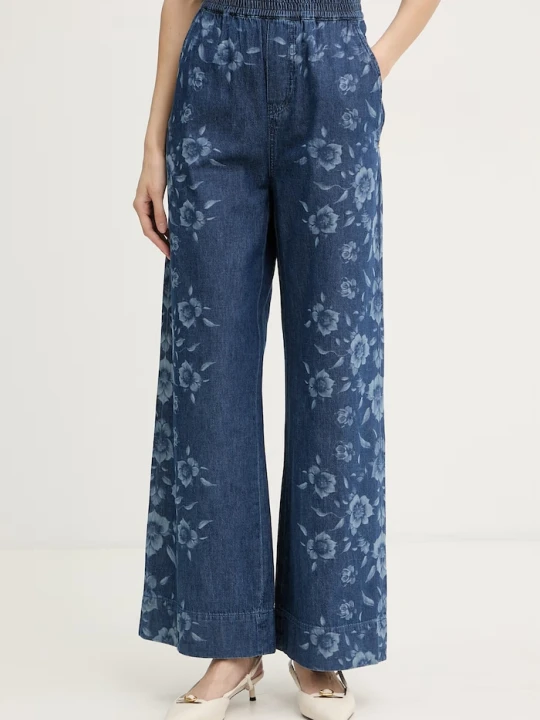 Zdjęcie produktu Pinko jeansy wide leg damskie niebieski
