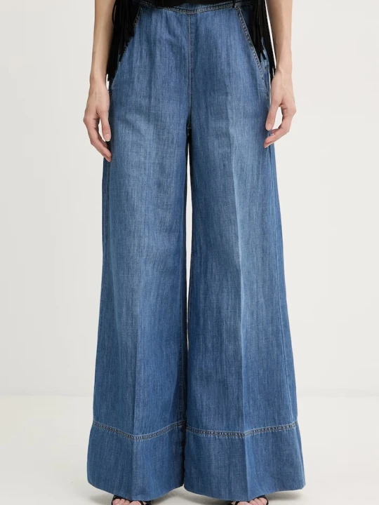Zdjęcie produktu Pinko jeansy wide leg damskie niebieski