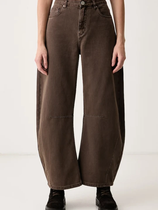 Zdjęcie produktu Pinko jeansy wide leg damskie brązowy