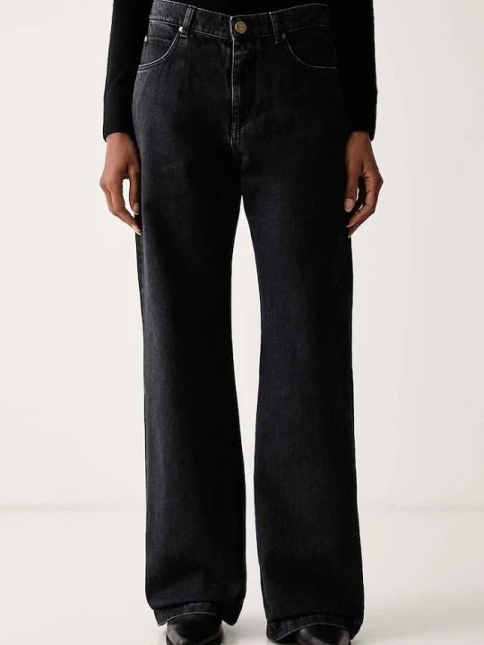 Zdjęcie produktu Pinko jeansy wide leg damskie czarny