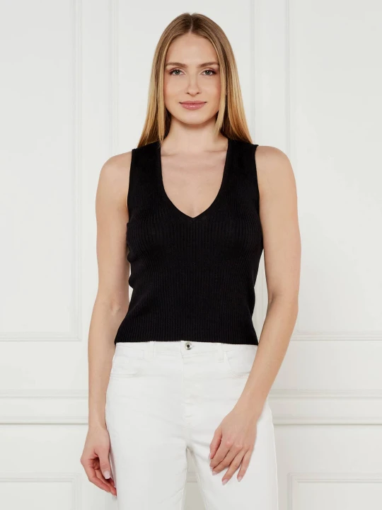 Zdjęcie produktu Pinko Jedwabny top AGNER | Regular Fit czarny