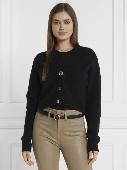 Zdjęcie produktu Pinko Kardigan | Cropped Fit | z dodatkiem wełny czarny