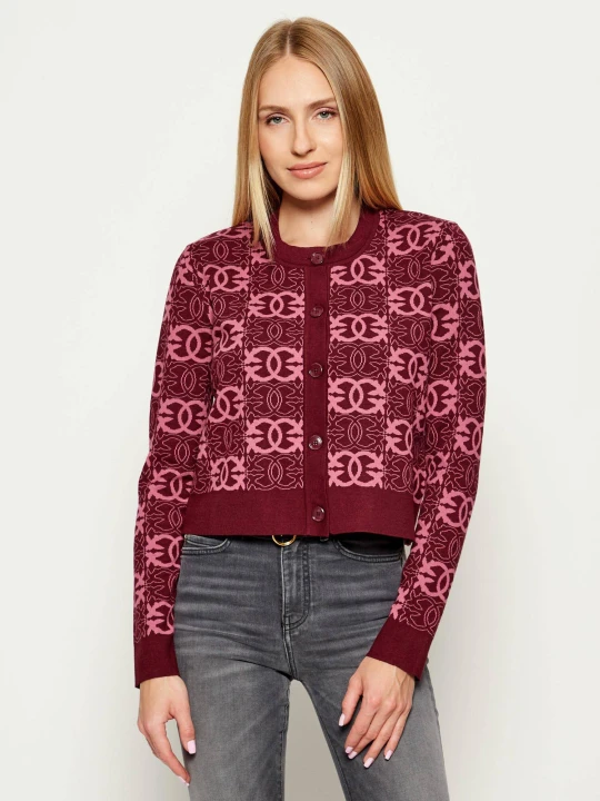 Zdjęcie produktu Pinko Kardigan FOUND SOMEONE | Regular Fit bordowy