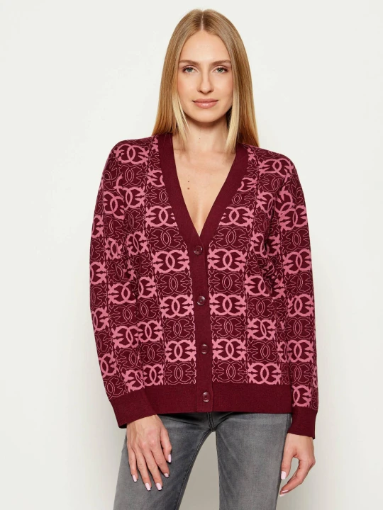 Zdjęcie produktu Pinko Kardigan HALF BREED | Regular Fit bordowy