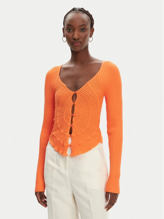 Zdjęcie produktu PINKO Kardigan Vergina 104627 A2E6 Pomarańczowy Slim Fit