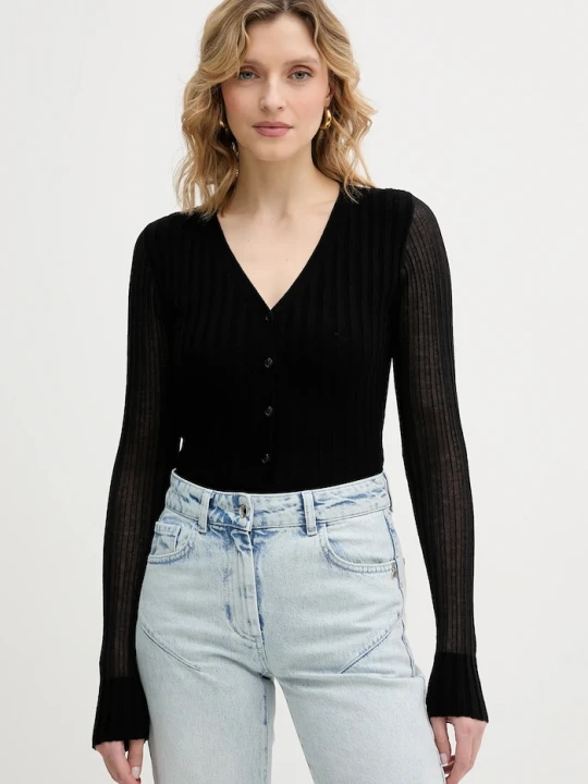 Zdjęcie produktu Pinko kardigan z dodatkiem wełny czarny