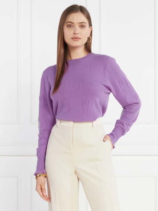 Zdjęcie produktu Pinko Kaszmirowy sweter | Regular Fit fioletowy