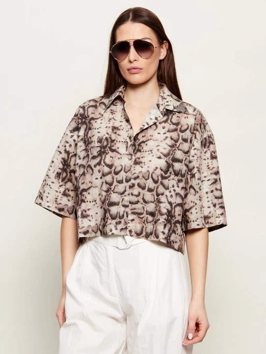 Zdjęcie produktu Pinko Koszula PESCARA | Cropped Fit brązowy