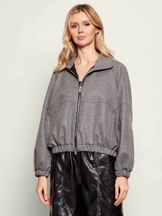 Zdjęcie produktu Pinko Kurtka Consuelo | Relaxed fit | z dodatkiem wełny szary