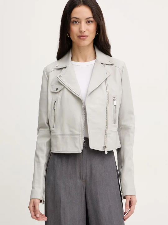 Zdjęcie produktu Pinko kurtka skórzana szary