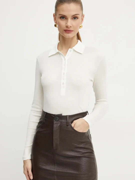 Zdjęcie produktu Pinko longsleeve bawełniany beżowy