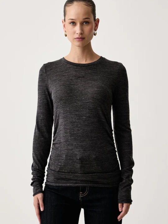 Zdjęcie produktu Pinko longsleeve damski z wełną szary