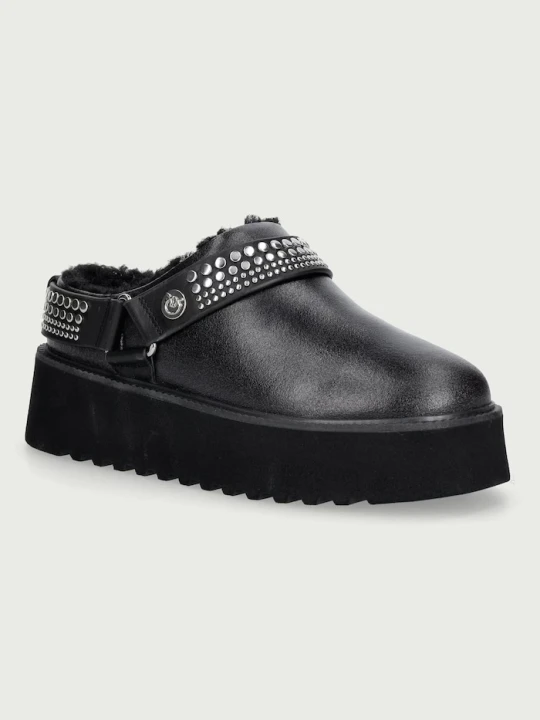 Zdjęcie produktu Pinko kapcie damskie skórzane Martina 05 czarny