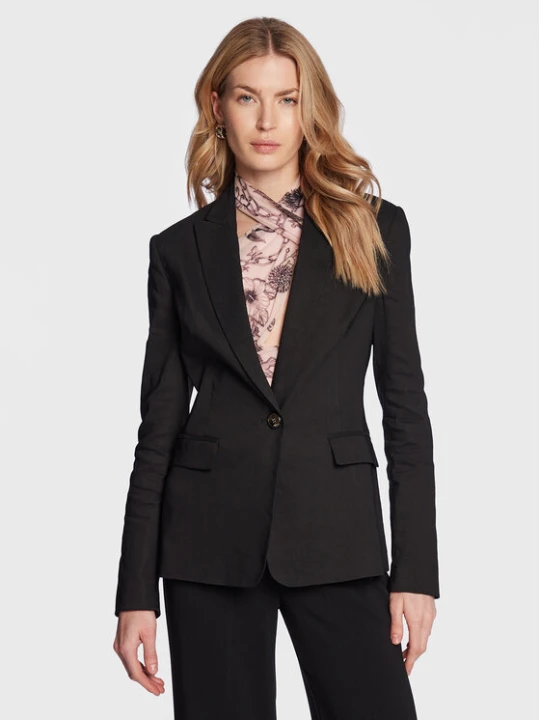 Zdjęcie produktu Pinko Marynarka Equilibrato 100987 A0IM Czarny Slim Fit