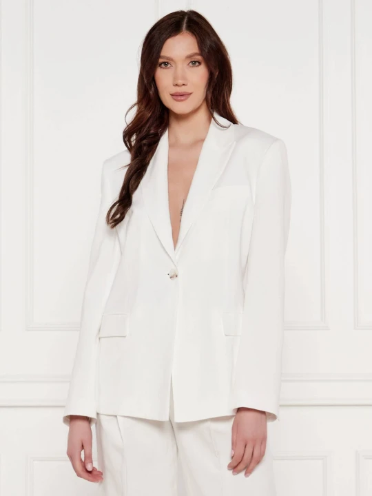 Zdjęcie produktu Pinko Marynarka | Regular Fit | z dodatkiem lnu biały