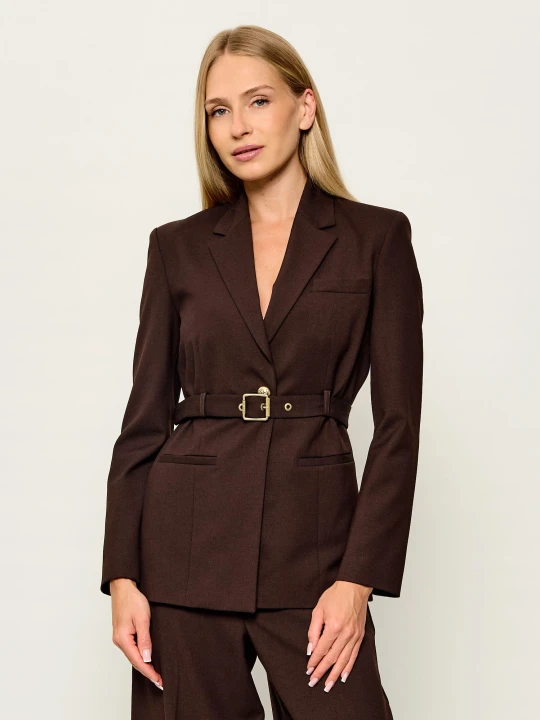 Zdjęcie produktu Pinko Marynarka Vitiano | Slim Fit | z dodatkiem wełny brązowy