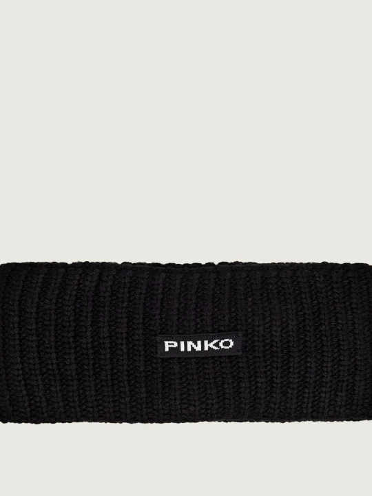 Zdjęcie produktu Pinko Opaska Fascia | z dodatkiem wełny i kaszmiru czarny