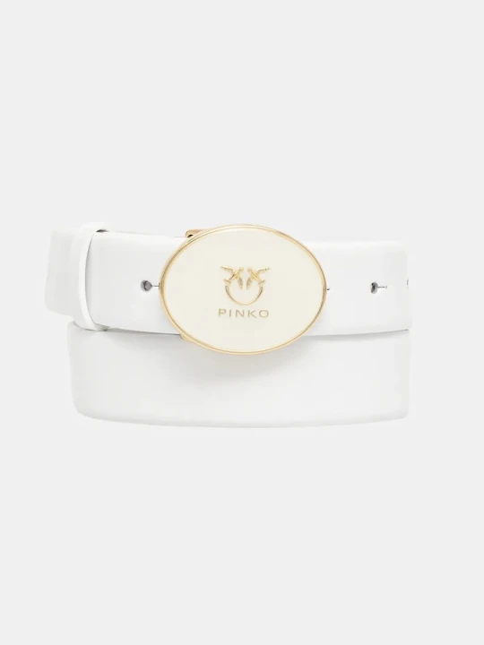 Zdjęcie produktu Pinko pasek skórzany biały