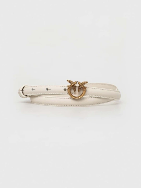 Zdjęcie produktu Pinko pasek damski skórzany biały