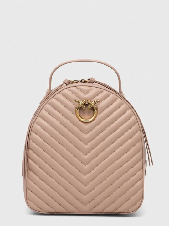 Zdjęcie produktu Pinko plecak damski skórzany Answear Exclusive beżowy
