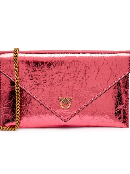 Zdjęcie produktu Pinko Skórzana kopertówka FLAT PURSE MINI