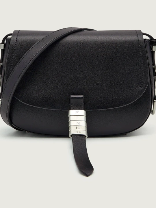 Zdjęcie produktu Pinko Skórzana listonoszka SADDLE MINI czarny