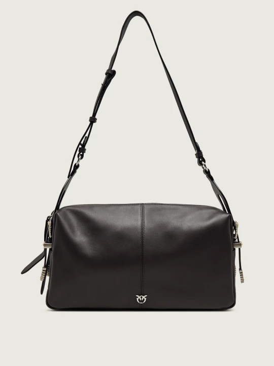 Zdjęcie produktu Pinko Skórzana torebka na ramię 24 Classic New Biker brązowy